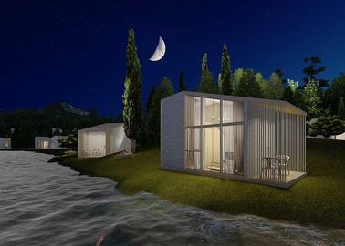 Stralend Licht Geprefabriceerd Staalhuis, de Modulaire Huizen van Lowes met Aangemaakt Glasvenster