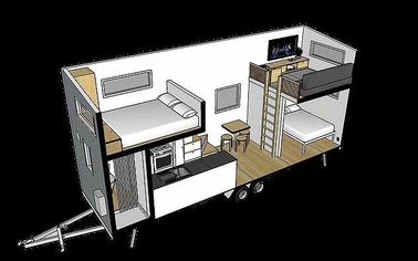 OEM volledig Geprefabriceerd/Geleverde Douane Uiterst klein Huis Uiterst kleine Huizen met Aanhangwagenwiel